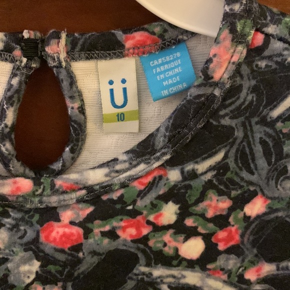 Fall/Winter dress, navy with pink - Picture 3 of 8